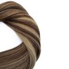 Real Hair Extensions Tape in Chocolate Brown to Caramel Blonde Highlights Human Hair Extensions20 Pieces 22 Inch 60 gram Skin Weft Hair Extensions Seamless Silk Remy Hair Tape on Extensions
