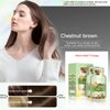HUANG YI Natural Plant Hair Dye, New Botanical Bubble Hair Dye 20ml 10Packs/Box, Pure Plant Extract for Grey Hair Color Bubble Dye, New Botanical Bubble Hair Shampoo (Chestnut Brown)