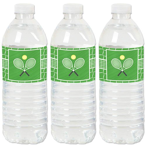 You Got Served - Tennis - Baby Shower or Tennis Ball Birthday Party Water Bottle Sticker Labels - Set of 20