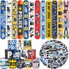 YYMYMGJ 74PCS Police Party Favors 24PCS Police Officer Slap Bracelets 50PCS Police Stickers Police Cars Stickers for Police Party Decorations Kids Gifts Classroom Rewards Prizes Carnival Christmas