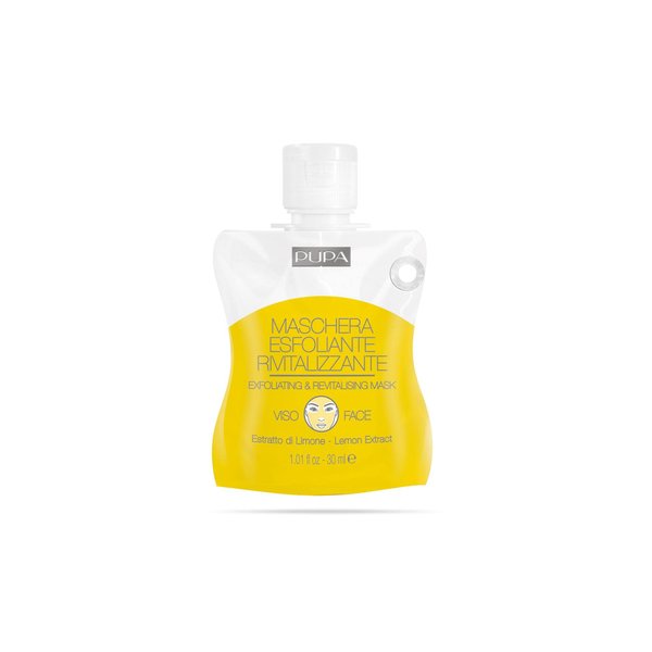 Pupa Milano Exfoliating And Revitalizing Face Mask - Revitalizing Gel Mask - Vitamin C Infused To Protect And Soothe Skin - Reveals Fresh, Youthful Glow - Improves Radiance - Lemon Extract - 1.01 Oz
