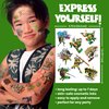 Savvi - 50 Teenage Mutant Ninja Turtles Temporary Tattoos: Skin-Safe Ink, Great for Birthday Parties, Gifts for Boys and Girls Ages 4-12+, Made in the USA [6 sheets, 50 count]