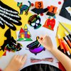 Max Fun Halloween Crafts Scratch Off Art Paper Cards 48Pack, Magic Rainbow Ornaments Hanging Supplies Educational Toys Kit Halloween Party Games Favor