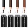 4-in-1 Plastic Duckbill-Shape Eyebrow Pencil Shaper - Eye Makeup Shaping Tool for Waterproof Peel Off Brow Pencils - Compact Cosmetic Shaper for Beginners & Professional