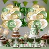 50th Birthday Balloons 24Pcs Sage Green Gold Fiftieth Birthday Latex Balloons Confetti Balloons Green Gold 50th Birthday Party Decorations for Women Men 50 Year Birthday Anniversary Supplies 12inch