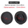 Adjustable Iris Aperture Diaphragm UV Filter KIT M30 to M37 Iris Aperture Diaphragm Adapter Optical Diaphragm 1.5-26mm Lens Module Adapter Ring PVS-31 PVS-14 Optics