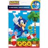 Unique Sonic Birthday Party Supplies Bundle includes 16 Plastic Loot Bags, 24 Tattoos, 1 Dinosaur Sticker Sheet