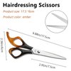 Professional Hairdressing Scissors Thinning Shears Kit, Barber Texturizing Salon Razor Edge Scissor, Japanese Stainless Steel, 6.88 Inch