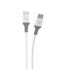 Scosche CC4WG-SP Strikeline USB-C to USB-C Sync Charging Cable, 4 Feet, White/Gray