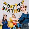 DIADARL Construction Birthday Party Supplies Banner, Construction Happy Birthday Banner Construction Themed Party Supplies for Boys Birthday Baby Shower Engineering Theme Party