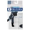 Truform Compression Socks, 15-20 mmHg Men's Cushion Foot, Knee High Over Calf Length, Navy, Medium