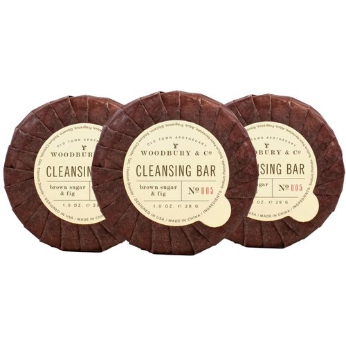 Woodbury & Co 1oz/28g Hand Soap Facial Travel Size Bulk Pack (Brown Sugar & Fig fragrance) Toiletries (30 pack) Toiletries Wash Airbnb Guest Bathroom,Hotel,Motel,Lodging Luxury Vacation Essentials
