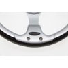 Club Car Precedent Steering Wheel with Hub Adapter - Black and Silver 2004+