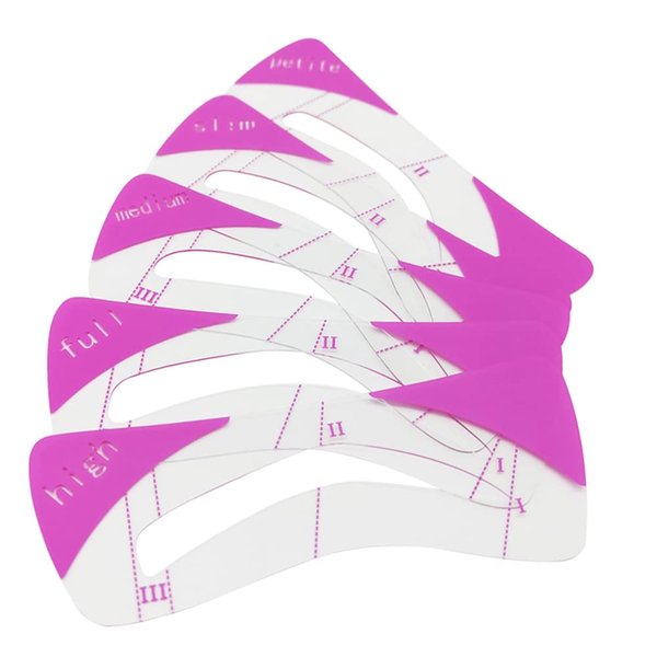 Joyjorya Eyebrow Stencil Kit, Eyebrow Makeup Shaping Kit, Eyebrow Stencils Eyebrows Shape Reusable, Set of 5