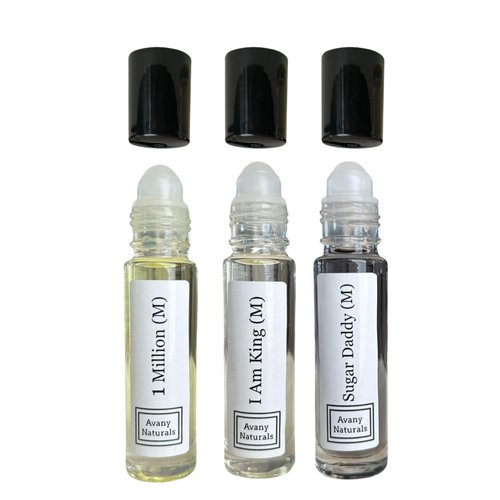 Cologne Sampler Set for Men - I Am King, 1 Million, Sugar Daddy - Roll On Fragrance Body Oil, Travel Size Perfume