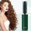 Travel Round Brush for Blow Drying, Mini Hair Brush Curly Hair Brush Round Hair Brush for Curly Hair, Brush for Thick Hair Thin Hair Styling Curling Straightening Hairs Wet & Dry for Women(Green)