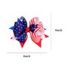 4th of July Hair Bow Clips,Patriotic USA Flag Hairpins for Kids Girls,American Star Hair Accessories for Independence Day Memorial Day Decorations