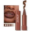 Matte Lip Liner Set, 2 in 1 Lip Liner, Matte Nude Dark Brown Red Lip Liner, 5 Colors High Pigmented Creamy Lipliners Pencil,Long-Lasting Waterproof Lip Liner and Lipstick Set