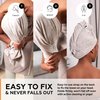 Super Absorbent Quick Dry No-Frizz Soft Microfiber Hair Towel Wrap for Curly, Coily or Tight Hair with Robust Elastic Strap for Drying and Plopping 20x40 inch, Gray