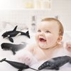 BRETOYIN Jumbo Sperm Whale Toy Figure Set 5PCS Sea Creatures Toys for Kids Narwhal Shark Figurine Killer Whale Toys Beluga Model Educational Science Shark Toys Boy Birthday Gift