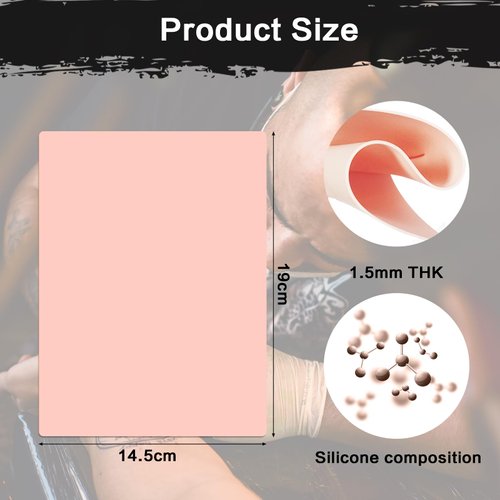 Blank Tattoo Practice Skin, PIXESTT 10 Sheets Fake Skin Practice Double Sides Fake Skin for Fake Skin Supplies, Fake Skin Kit, for Beginners and Experienced Artists.