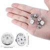 50 Pieces Pin Backs Sliver Lapel Pin Backs Butterfly Clutch Pin Backs Replacement Metal Enamel Pin Backing for Craft Making