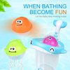 Bath Toy Sets, 36 Foam Bath Letters and Numbers, Floating Squirts Animal Toys Set with Fishing Net and Organizer Bag, Fish Catching Game for Babies Infants Toddlers Bathtub Time