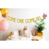Come One Come All Banner, Circus 1st Birthday Party Decorations, Carnival Theme Party Clown First Birthday Decoration, Circus Tent Big Top Theme Baby Shower Party Supplies Gold Red