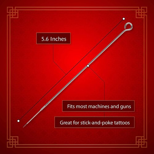 One Tattoo World 100 Pcs 3 Round Shader Sterilized Tattoo Needles, OTW-100-3RS