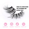 KSYOO False Eyelashes Cat Eye Lashes Wispy Lashes Clear Band V1 Russian Strip Lashes That Look Like Extensions D Curl Cat Eye Lashes Natural Look Faux Mink 3D Fluffy Russian Strip Eyelashes