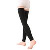 TOFLY® Medical Thigh High Compression Socks Footless for Women & Men, Opaque Support Hose, 15-20mmHg Graduated Compression Stockings with Silicone Band for Varicose Veins, Edema, DVT, 1 Pair Black 2XL