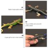 NUOBESTY Realistic Fake Lizards Artificial Reptile Lizard Models Plastic Lizards Action Figures for Halloween and April Fool's Day Pranks, 2 Pieces