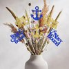 12 Pack Military Themed Centerpiece Sticks Glitter Boot Camp Bound Table Centerpiece Sticks for Navy Bound Welcome Ceremony Army Theme Party Supplies Gold