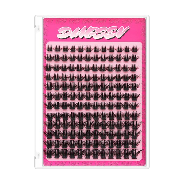 DIY Eyelash Extension Kit Individual Lashes Cluster D Curl Mix Lash Clusters with Bond and Seal and tweezers kit Lash Extensions (Y30)