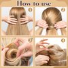 400 Pcs Bobby Pins Hair Pins Set, 2 Inch Hair Pins for Women Girls and U-Shaped Hair Pins for Buns, 5 Colors Bobby Pins Brown Blonde Black Hair Styling Pins with Storage Box