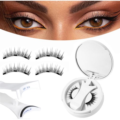 Magnetic Eyelashes,natural look,No Glue Required,Giani Magnetic Lashes,krafty magnetic eyelashes with applicator,Soft Magnetic Lashes,Reusable Magnetic Eyelashes,Easy to Wear and Remove,Em10