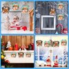D24TIME Winter Christmas Craft Kit 24pcs DIY Christmas Tree Ornament Christmas Gingerbread House Craft Sticker Make Your Own Christmas Crafts Project for Home Classroom School Game Activities