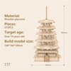 Rowood 3D Puzzles for Adults, Wooden Model Kits for Adults to Build, Gift on Birthday Christmas - Five-storied Pagoda (275 PCS)