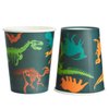 Juvale 144-Piece Dinosaur Birthday Party Supplies with Paper Plates, Napkins, Cups and Cutlery for Dino Party Decorations (Serves 24)