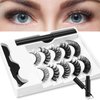 Russian Volume Strip Magnetic lashes,DD curly magnetic lashes, Magnetic eyelash with eyeliner kit, Reusable false lashes
