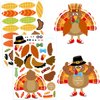 Make-A-Turkey Stickers Thanksgiving Crafts for Kids Make Your Own Turkey Craft Sets for Thanksgiving Party Favors Game Activities Supplies 20Pcs