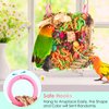 KATUMO Bird Toys, Parakeet Toys Conure Grass Mat Foraging Toys Parrot Shredding Hanging Toys for Cockatiel Lovebird Parakeet Budgie Small-Medium Birds