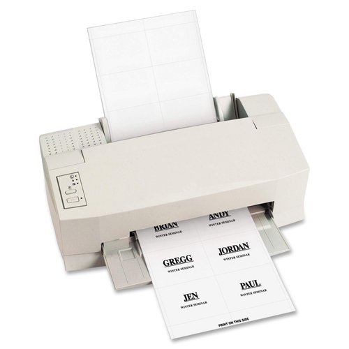 C-Line Replacement Inkjet/Laser Printer White Badge Inserts, 3 x 4 Inches, 6/Sheet, 10 Sheets, 60 Inserts per Pack (92443)