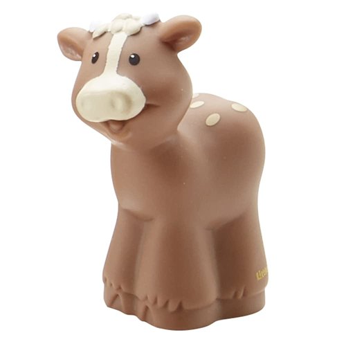 Replacement Part for Fisher-Price Little People Nativity Set - DPX53 ~ Brown Cow with Tan Spots ~ Works with Many Sets