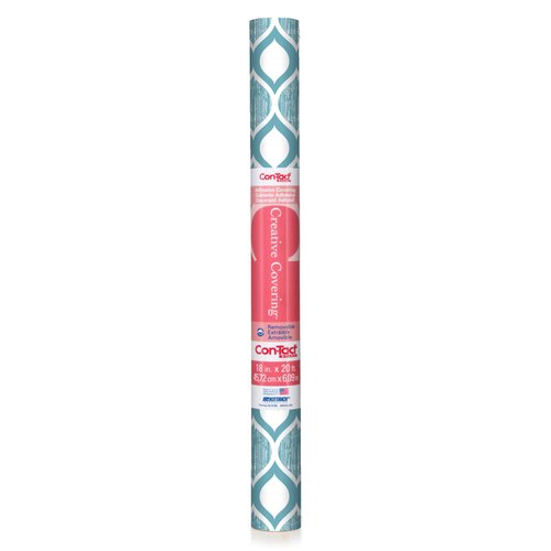 Con-Tact Brand - 09F-C9A3U3-12 Creative Covering Self-Adhesive Vinyl Drawer and Shelf Liner, 18" x 9', Savoy Blue