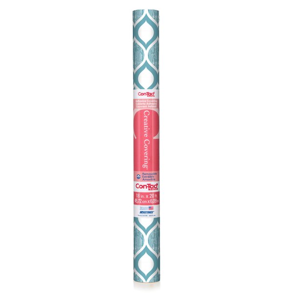 Con-Tact Brand - 09F-C9A3U3-12 Creative Covering Self-Adhesive Vinyl Drawer and Shelf Liner, 18" x 9', Savoy Blue