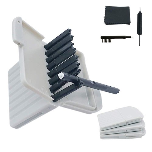 Hearing aid Wax Guards Filters Cerumen Stop Wax Traps for Phonak, Unitron, Widex Hearing aids Cleaner with Cleaning Brush kit Tools and Carry case – 3Packs/24 Filters