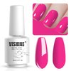 Vishine Soak-Off UV LED Gel Polish Nail Art Manicure Lacquer Hot Pink(099)
