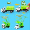 Diecast Garbag Truck Toys, 6 Pack Toy Garbage Trash Truck for Toddlers 1-3, Mini Kids Play Vehicles Set for Boys Girls Age 3 4 5 6 7 Years Old Birthday Party Favors Gift & Goodie Bags Stuffers