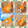 Seenelling 3 Pcs Beach Mesh Shovel Sand Sifter for Boys and Girls Shell Scooper for Beach Shell Collecting Scooper for Picking up Shells, Shark Tooth, Beach Accessories